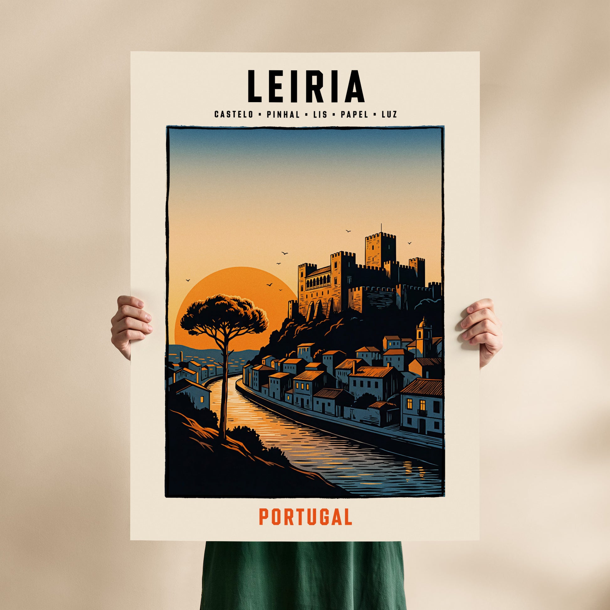 Poster Leiria format 70x100 cm affiche portugaise TifoArt