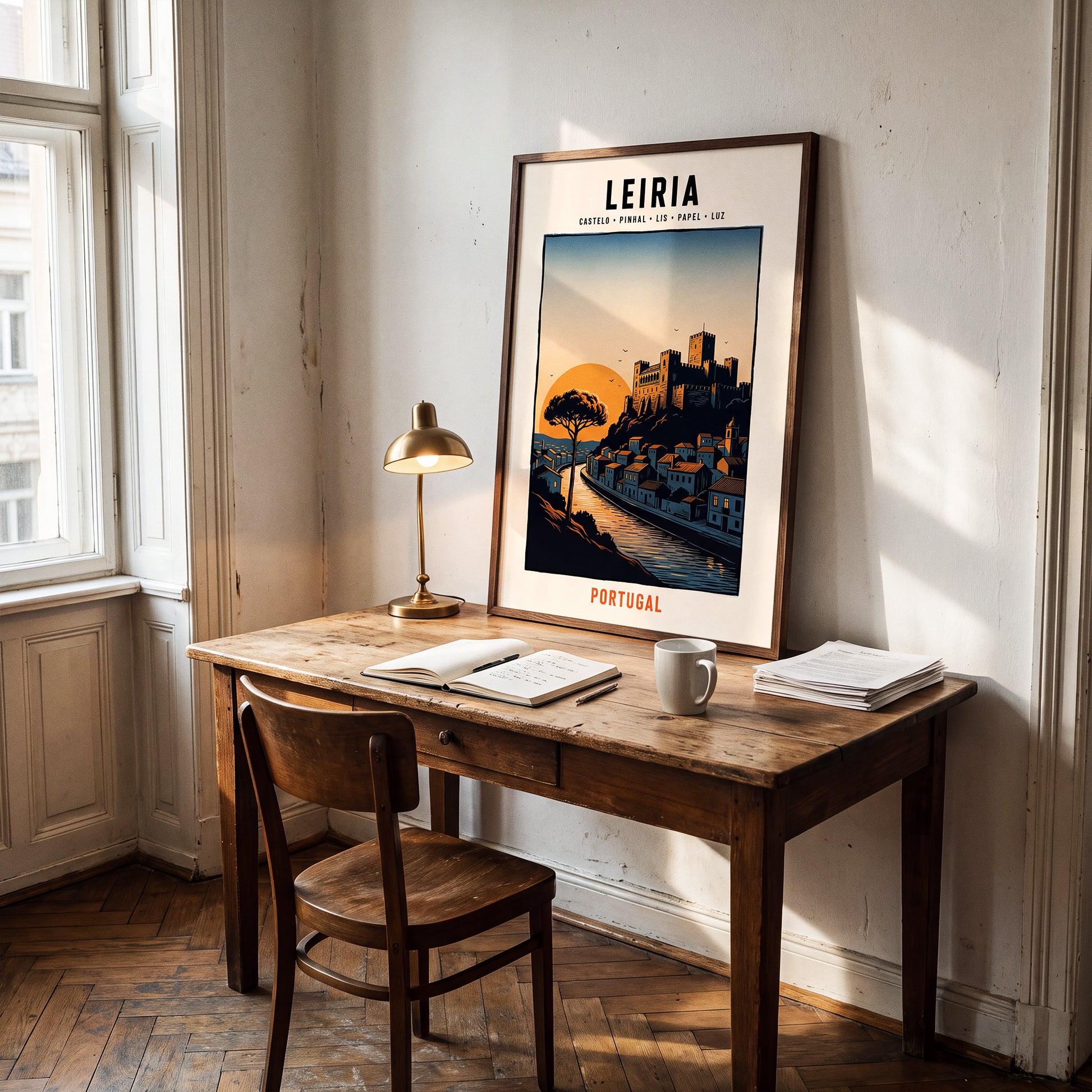 Poster Leiria encadré décoration murale intérieur portugaise TifoArt