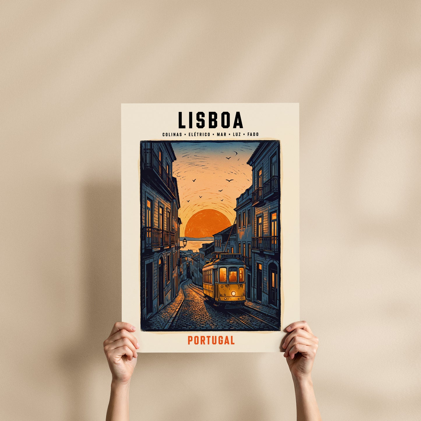 Poster Lisboa Elétrico 28 format 50x70 cm affiche portugaise TifoArt