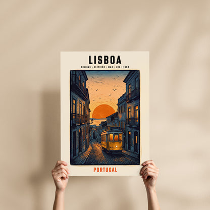 Poster Lisboa Elétrico 28 format 50x70 cm affiche portugaise TifoArt