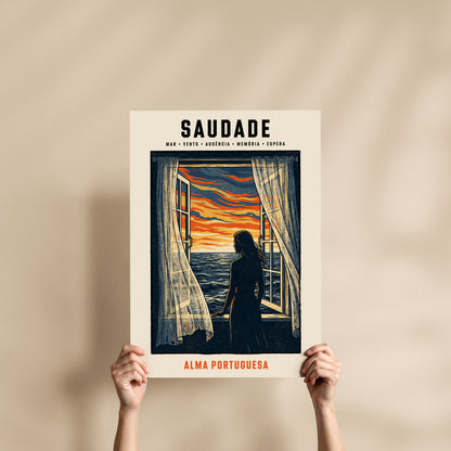 Poster Saudade Alma Portuguesa format 50x70 cm affiche portugaise TifoArt