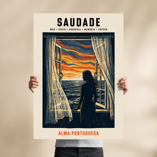 Poster Saudade Alma Portuguesa format 70x100 cm affiche portugaise TifoArt