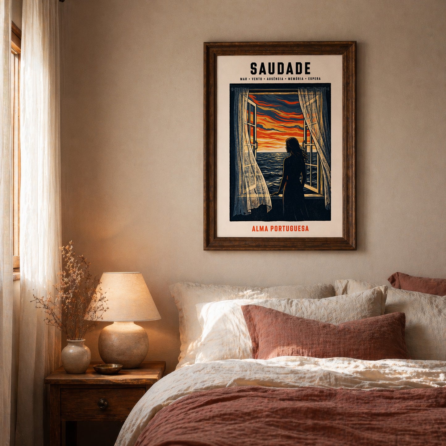 Poster Saudade encadré décoration murale intérieur portugaise TifoArt