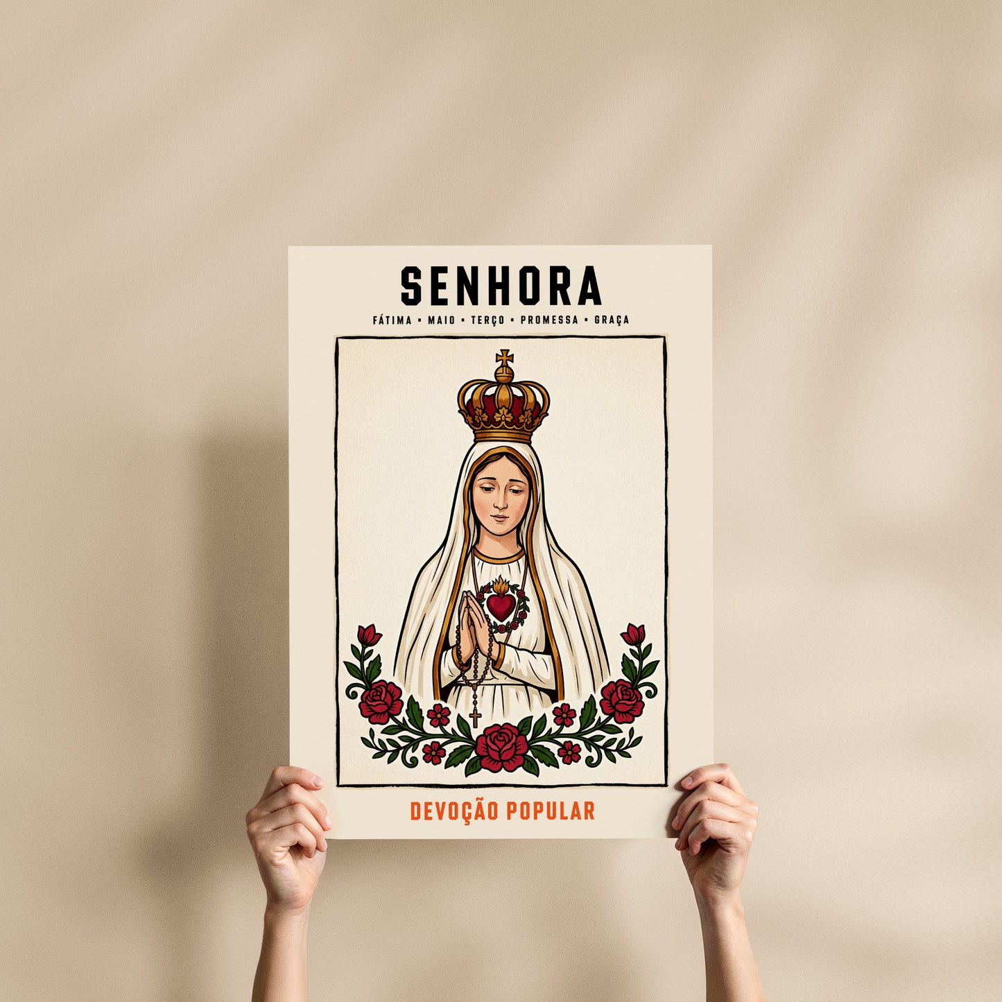 Poster Senhora de Fátima format 50x70 cm affiche portugaise TifoArt