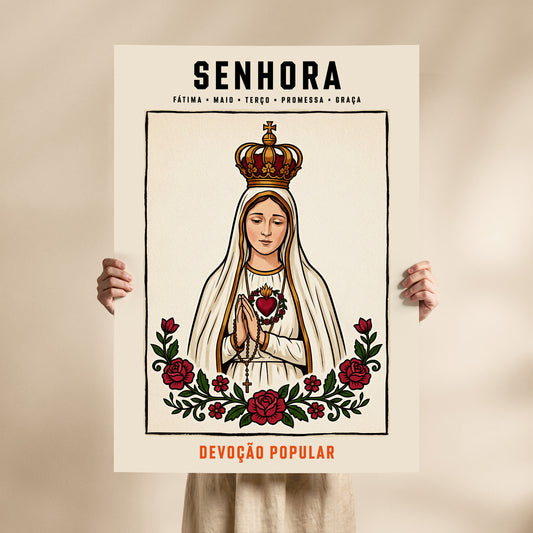 Poster Senhora de Fátima format 70x100 cm affiche portugaise TifoArt