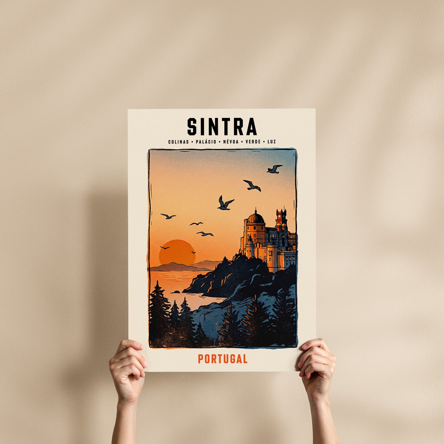 Poster Sintra Palácio da Pena format 50x70 cm affiche portugaise TifoArt