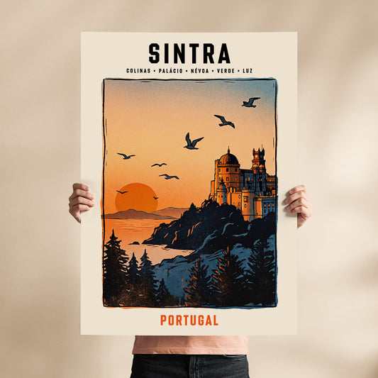 Poster Sintra Palácio da Pena format 70x100 cm affiche portugaise TifoArt