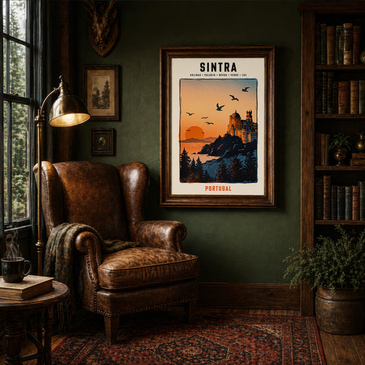 Poster Sintra encadré décoration murale intérieur portugaise TifoArt