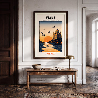 Poster Viana encadré décoration murale intérieur portugaise TifoArt