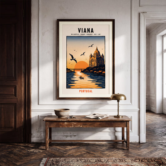 Poster Viana encadré décoration murale intérieur portugaise TifoArt