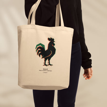 Sac tote Galo porté à l'épaule streetwear culture portugaise