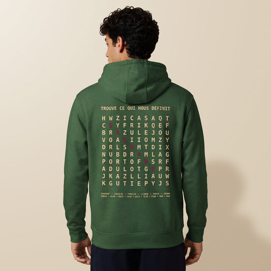 sweat capuche saudade bordeaux hoodie culture portugaise design graphique portugal tifoart