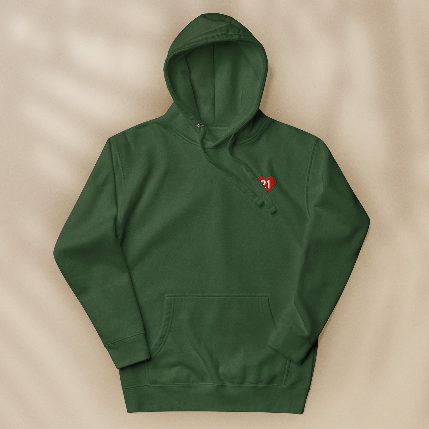 Embroidered “21” hoodie
