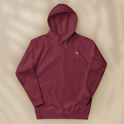 Embroidered “21” hoodie