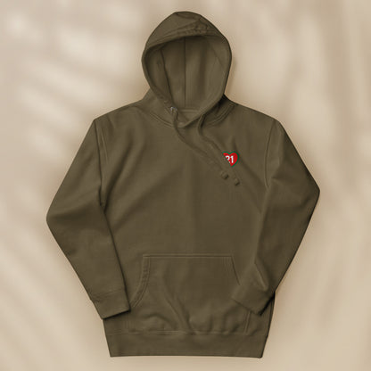 Embroidered “21” hoodie