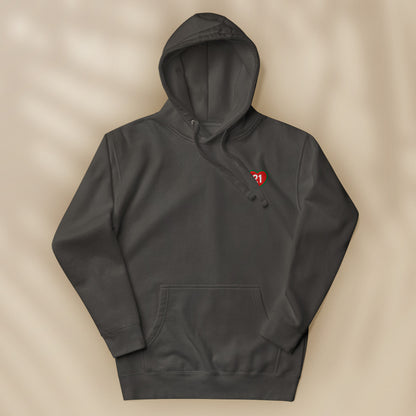 Embroidered “21” hoodie