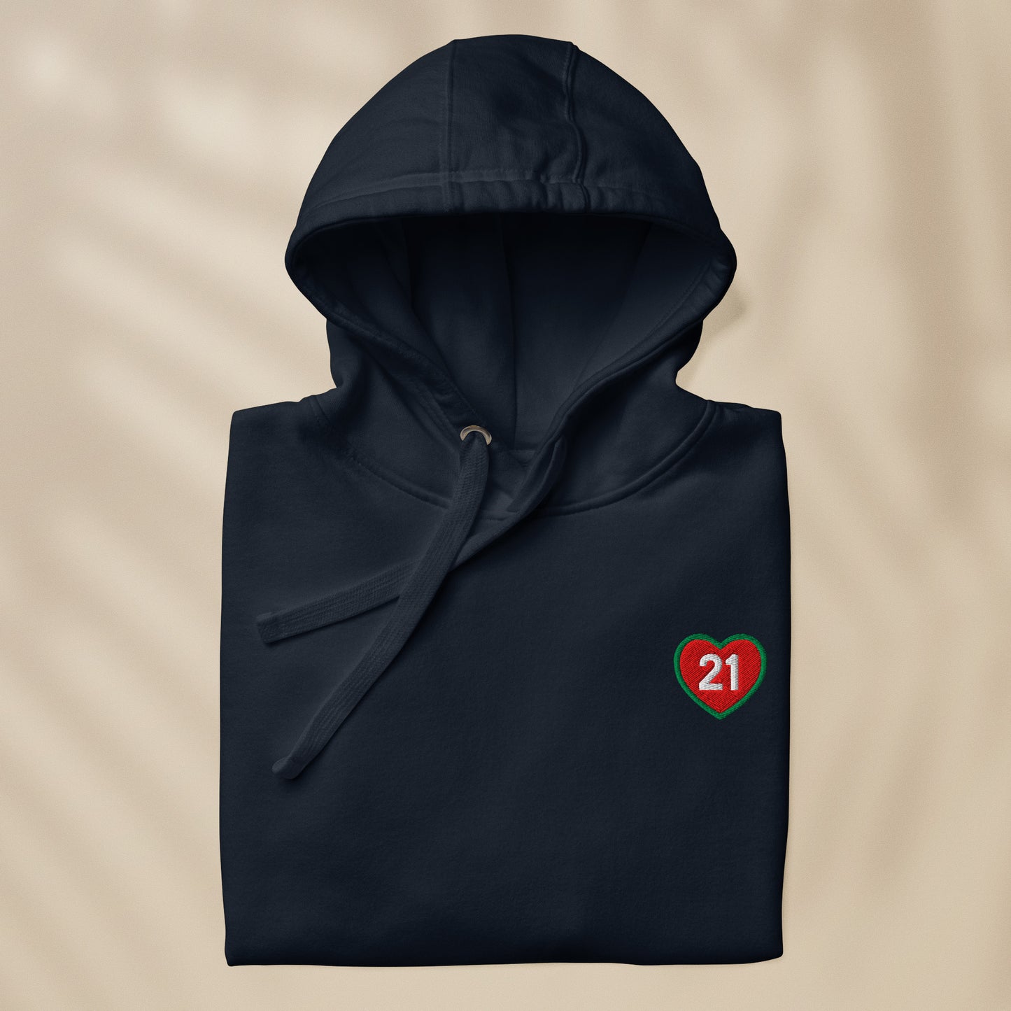 Embroidered “21” hoodie