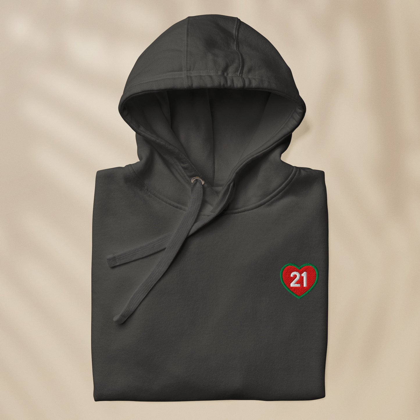 Embroidered “21” hoodie