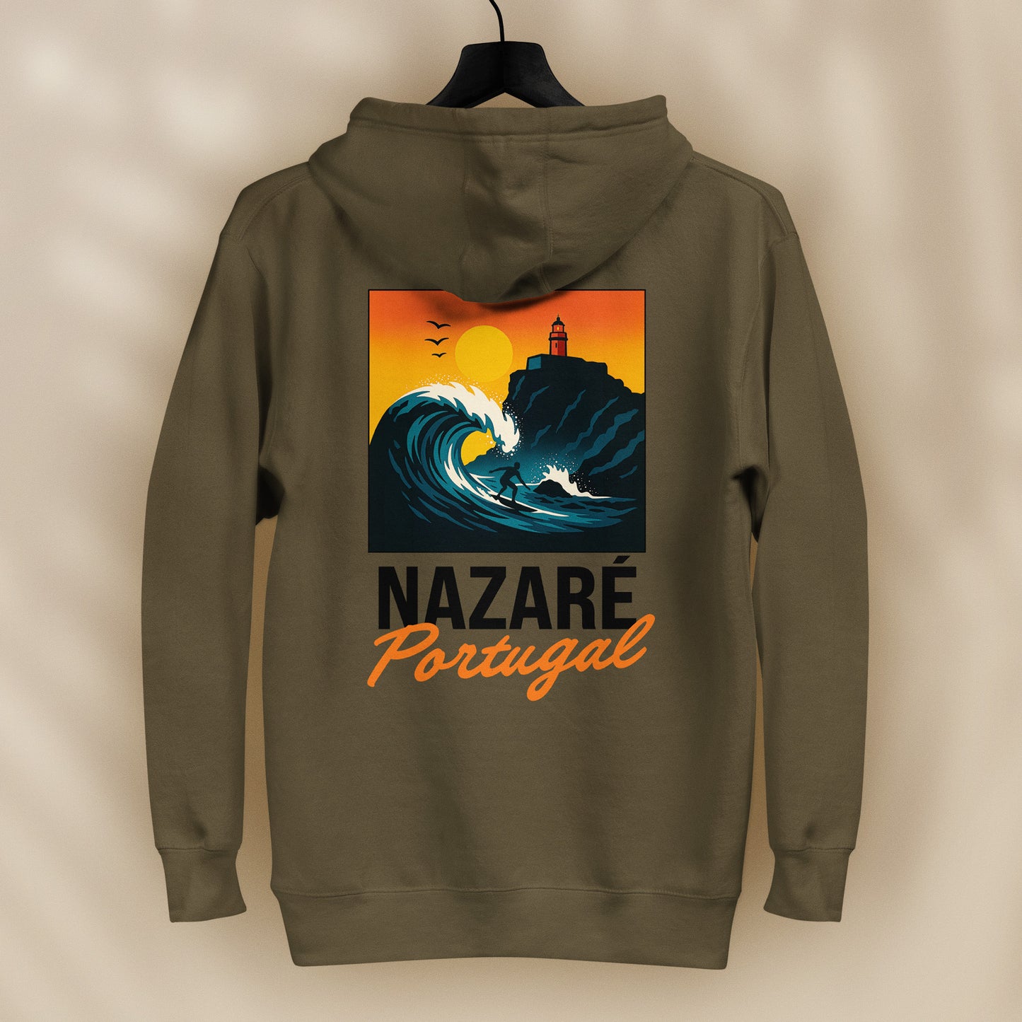 Sweat capuche “Nazaré” - vêtement culture portugaise - Tifoart