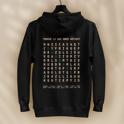 sweat capuche saudade vert hoodie culture portugaise design graphique portugal tifoart