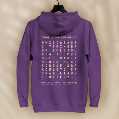 sweat capuche saudade vert hoodie culture portugaise design graphique portugal tifoart