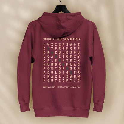 sweat capuche saudade vert hoodie culture portugaise design graphique portugal tifoart