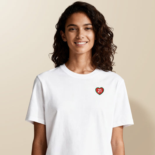 T-shirt brodé “21”