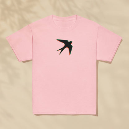 T-shirt enfant Andorinha Hirondelle Portugal imprimé sur la poitrine, série Símbolos TifoArt