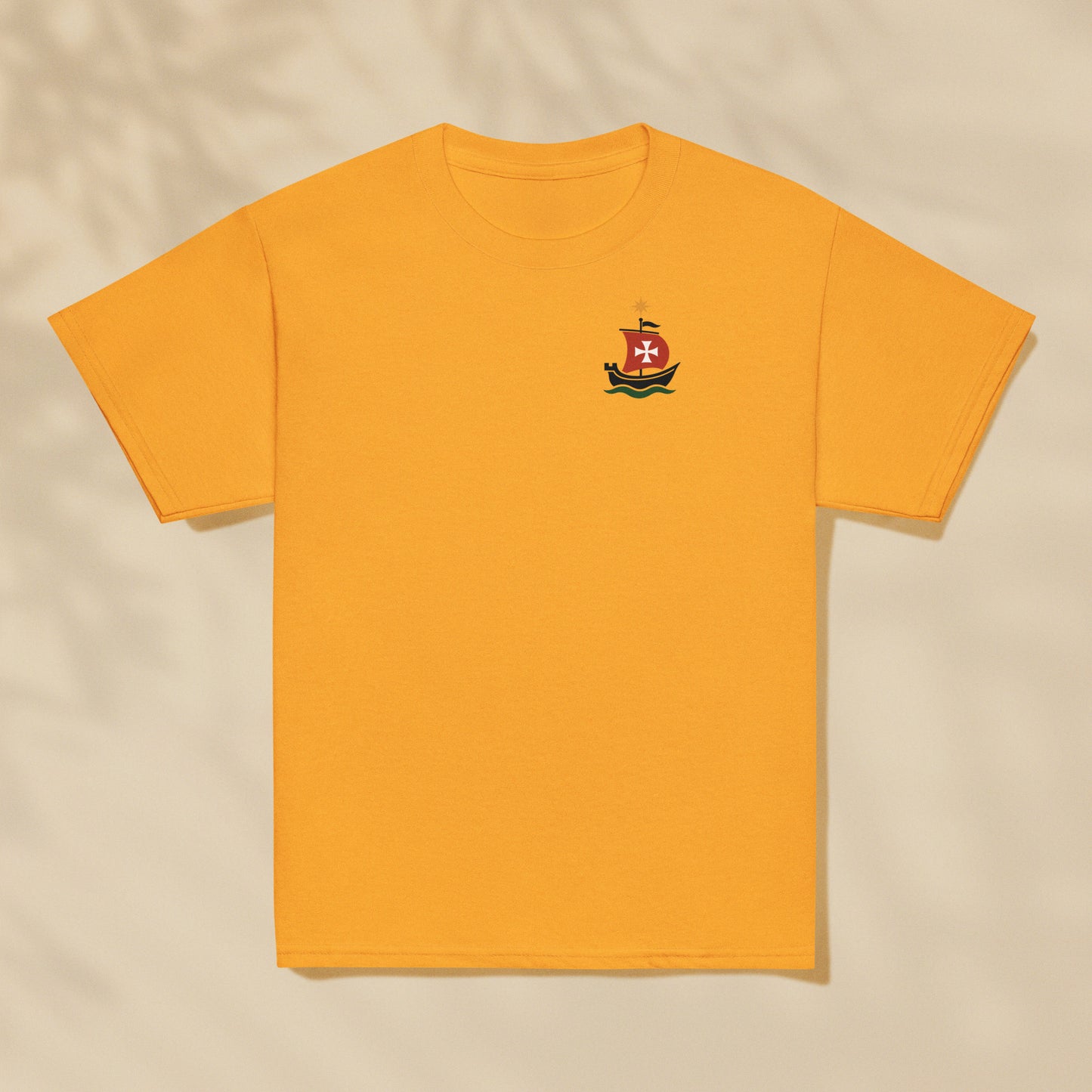 T-shirt enfant Caravelle Bateau Portugal imprimé sur la poitrine, série Aventures Maritimes TifoArt
