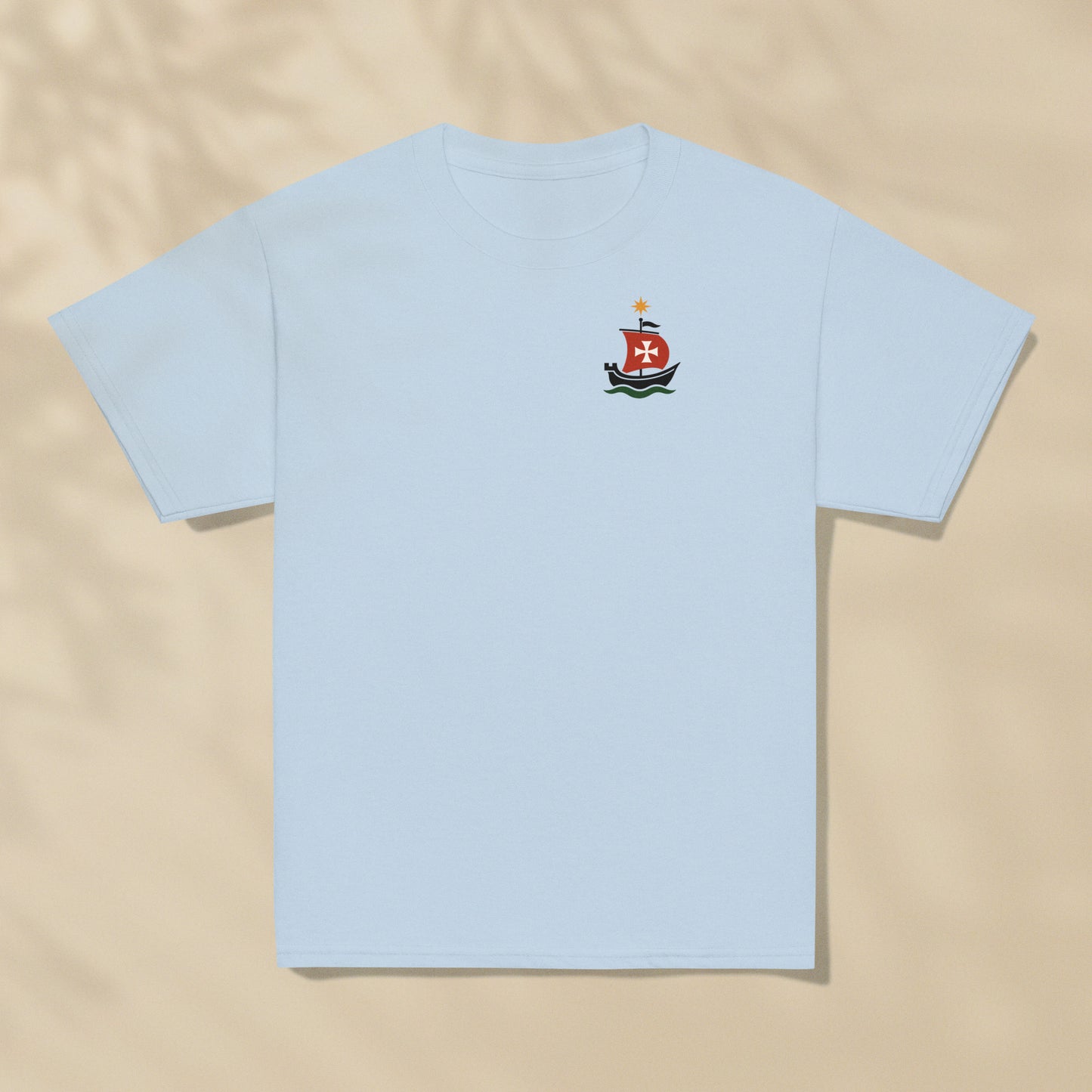 T-shirt enfant Caravelle Bateau Portugal imprimé sur la poitrine, série Aventures Maritimes TifoArt