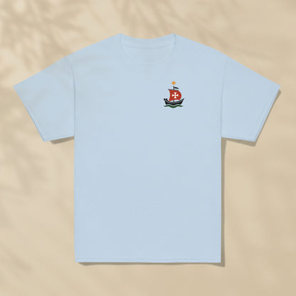 T-shirt enfant Caravelle Bateau Portugal imprimé sur la poitrine, série Aventures Maritimes TifoArt