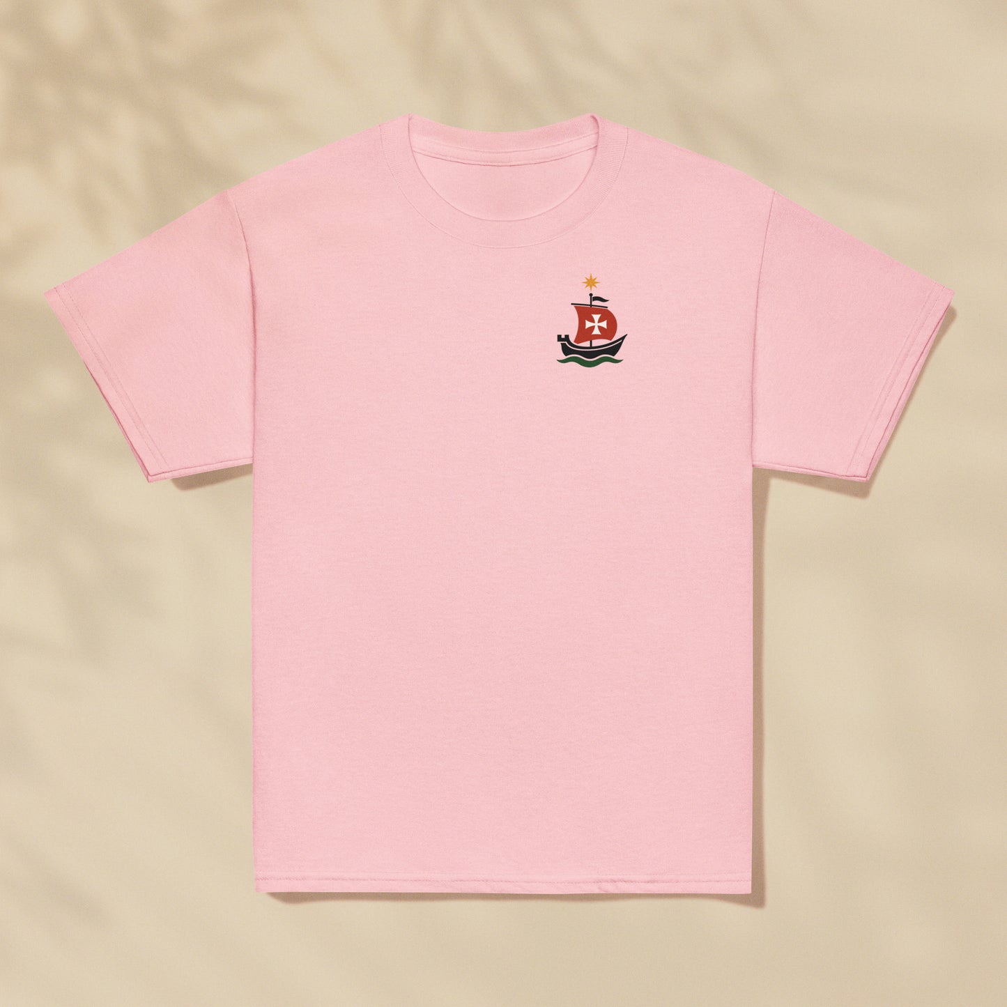 T-shirt enfant Caravelle Bateau Portugal imprimé sur la poitrine, série Aventures Maritimes TifoArt