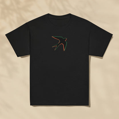 T-shirt enfant Andorinha Hirondelle Portugal imprimé sur la poitrine, série Símbolos TifoArt