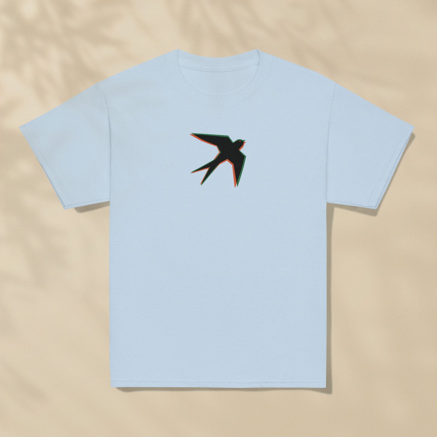 T-shirt enfant Andorinha Hirondelle Portugal imprimé sur la poitrine, série Símbolos TifoArt