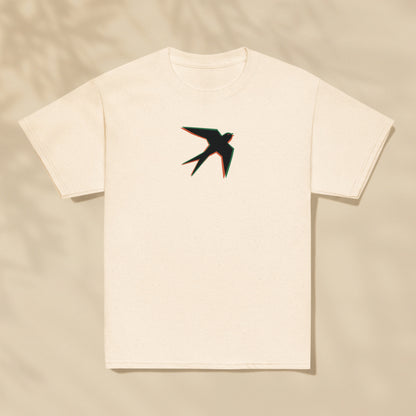 T-shirt enfant Andorinha Hirondelle Portugal imprimé sur la poitrine, série Símbolos TifoArt