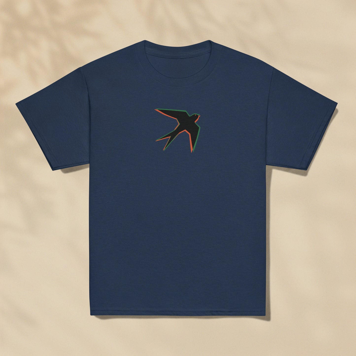 T-shirt enfant Andorinha Hirondelle Portugal imprimé sur la poitrine, série Símbolos TifoArt