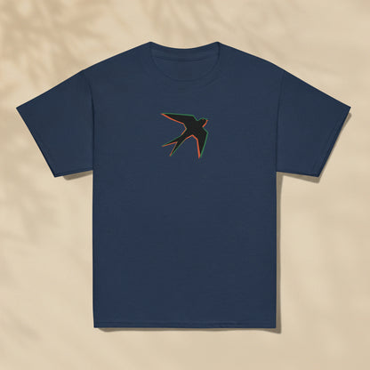 T-shirt enfant Andorinha Hirondelle Portugal imprimé sur la poitrine, série Símbolos TifoArt
