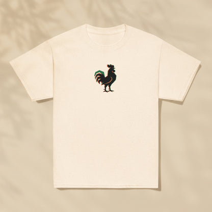 T-shirt enfant Galo Coq de Barcelos imprimé sur la poitrine, série Símbolos TifoArt