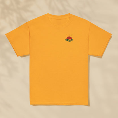 T-shirt enfant Soleil du large Portugal imprimé sur la poitrine, série Aventures Maritimes TifoArt