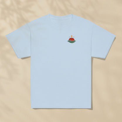 T-shirt enfant Soleil du large Portugal imprimé sur la poitrine, série Aventures Maritimes TifoArt
