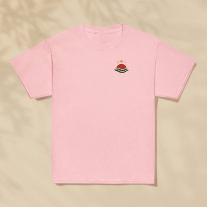 T-shirt enfant Soleil du large Portugal imprimé sur la poitrine, série Aventures Maritimes TifoArt