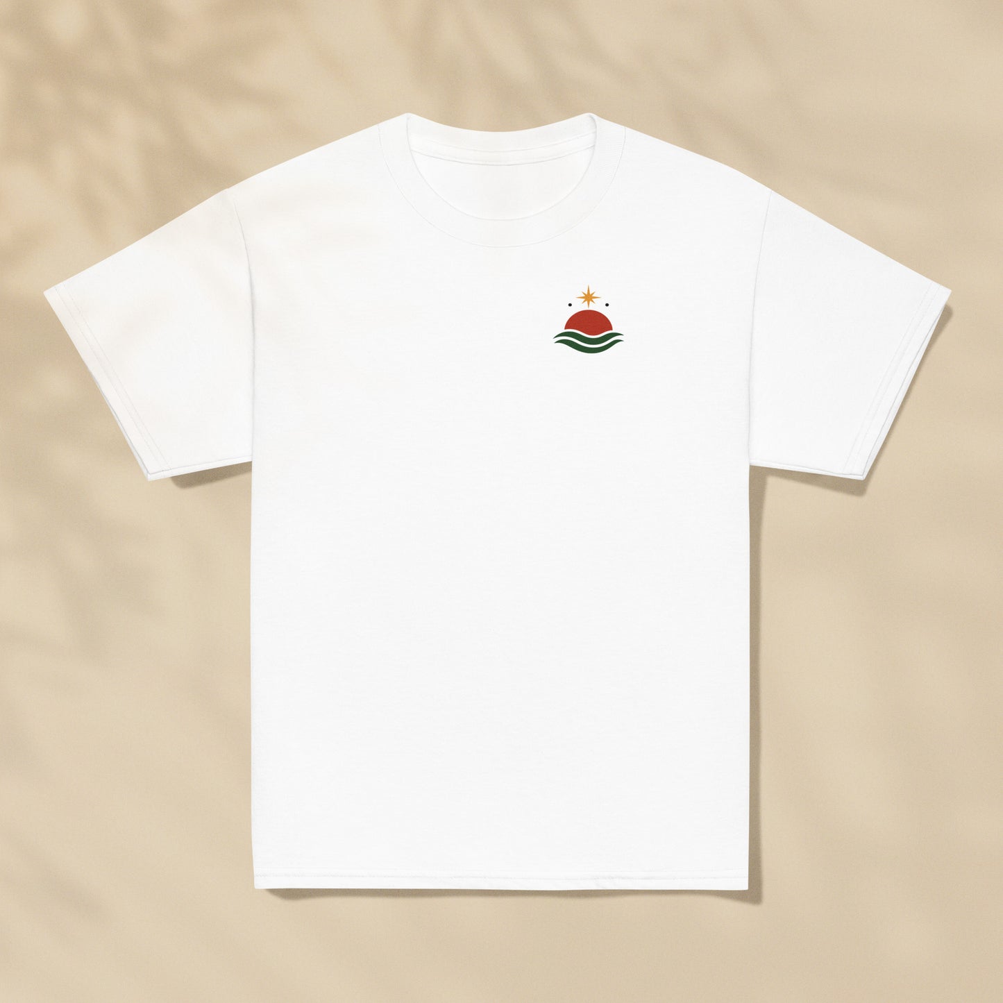 T-shirt enfant Soleil du large Portugal imprimé sur la poitrine, série Aventures Maritimes TifoArt