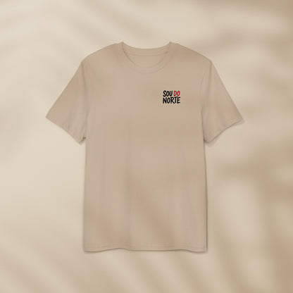 T-shirt Sou do Norte Desert Dust à plat, motif noir et burgundy sur la poitrine, TifoArt