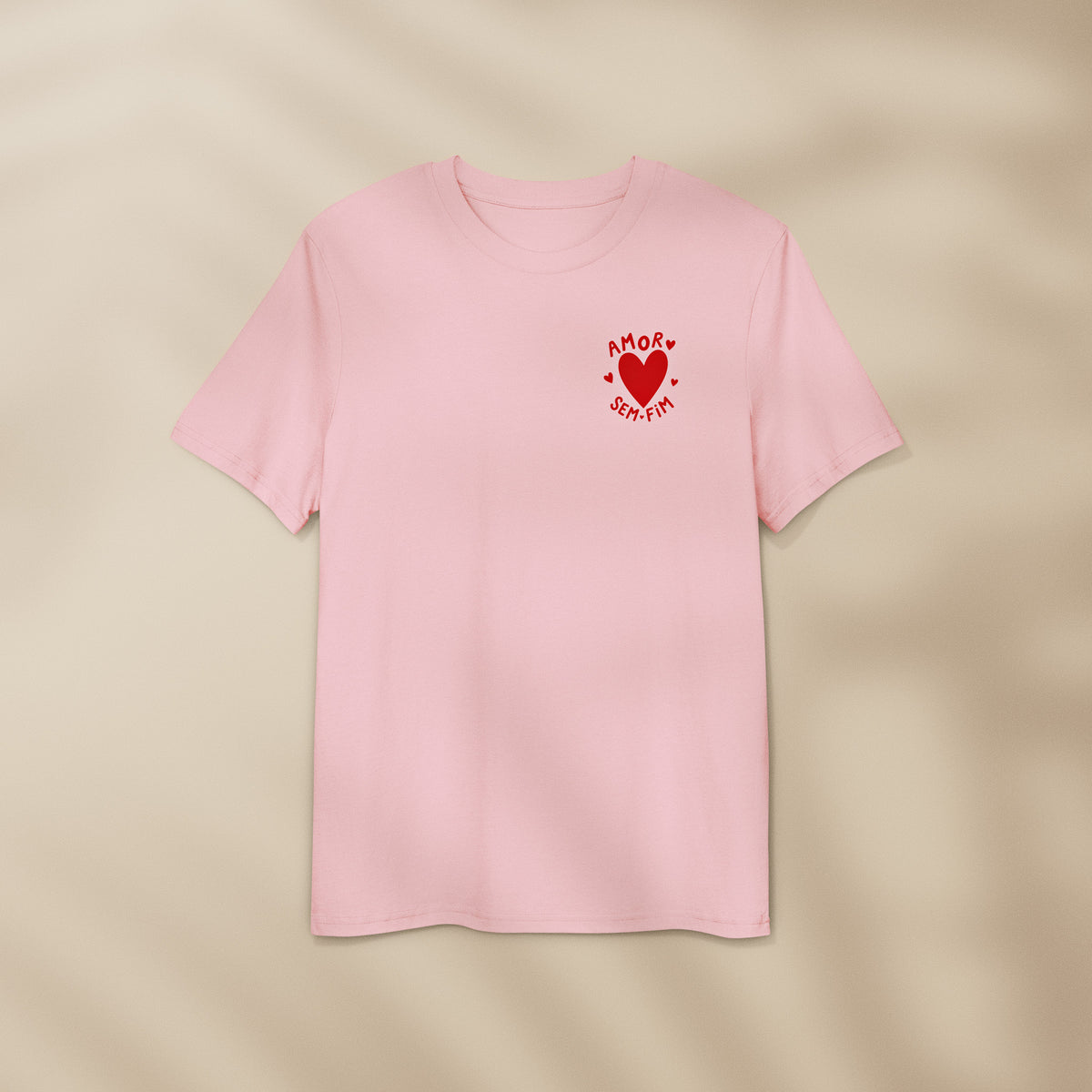 t-shirt amor sem fim rose coeur rouge tifoart