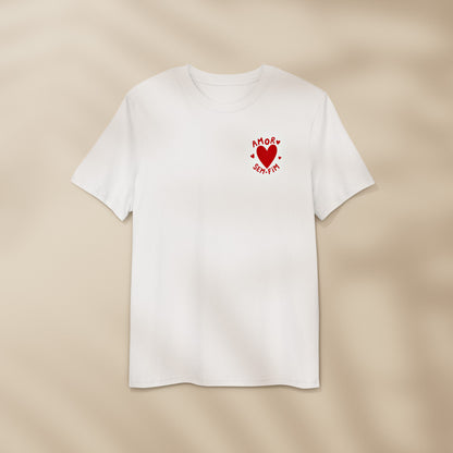 t-shirt amor sem fim blanc coeur rouge tifoart